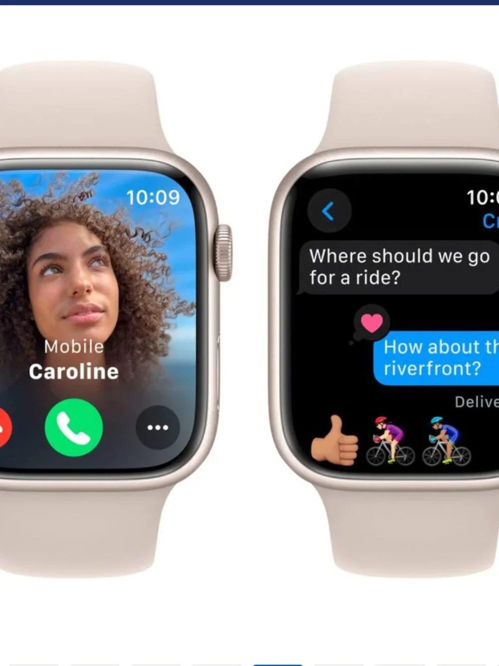 Apple - Watch Series 7 GPS + Cellular, 41mm Starlight Aluminum & Starlight Band